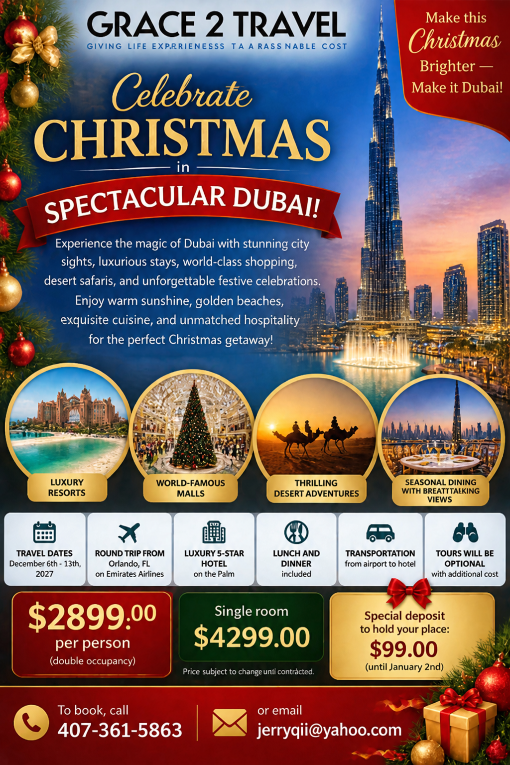 Christmas in Spectacular Dubai
